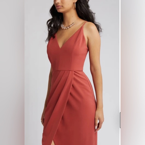 WAYF - Nordstrom Rust Dress Maxi Gown - Size L - Picture 2 of 9
